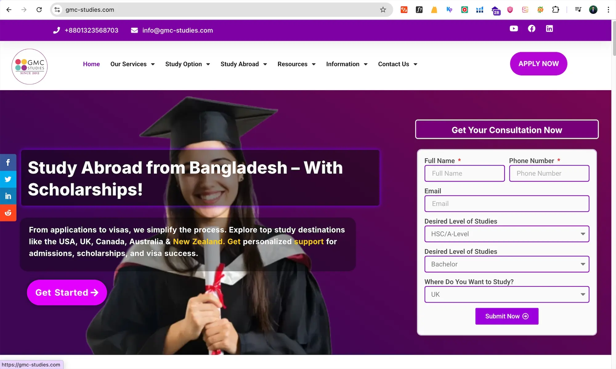 Case study of gmc-studies